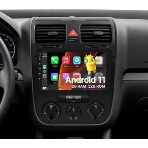 Car Radio Stereo for VW Golf 5 6 Passat Jetta Caddy EOS T5 Tiguan Touran CC Polo Skoda Yeti Fabia, 2+32GB 10.1" IPS Touch Screen for VW Passat with Carplay Android Auto GPS Bluetooth WiFi