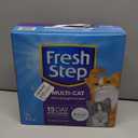 Fresh Step Clumping Cat Litter, Multi-Cat, Long Lasting Odor Control Kitty Litter with Activated Charcoal, Low Dust Formula, 14 lb