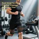 Hamstring Compression Sleeves with Adjustable Straps - Copper Infused Thigh Sleeve Support for Running Recovery & Sports - Thigh Brace for Men & Women