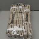 Goodpick Storage Baskets, 13 x 8 x 5 in, Closet Shelf Organizers for Gifts Empty Baskets for Shelves Dog Toy Basket Woven Baskets for Storage for Towels for Organizing 3 Pack, White & Brown