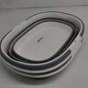 2 Packs Collapsible Laundry Baskets with Handles 7.4 Gallon Heavy Duty Laundry Basket Rectangle Pop Up Silicone Laundry Bucket Small Portable Storage Organizer Collapse Basket Small Room Organization