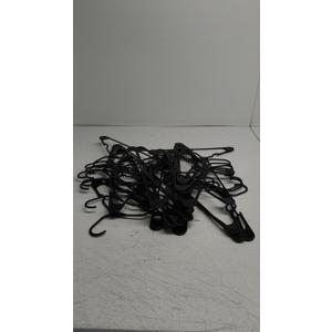 Our Modern Space 28 Pack Adult Plastic Hanger for Shirt Pants Coats Dresses Skirts Suits Jackets - Standard Thick Coat Hanger - Sturdy & Durable Design with Shoulder Grooves Hook - Black