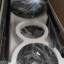 ZMISHIBO 84 Inch Industrial DC Motor Ceiling Fan, Large Ceiling Fan with 8 Reversible Blades, 3 Downrods, 6-Speed Remote Control, Home or Commercial Ceiling Fans for Porch/Garage/Shop, Black