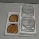 Vintage Glass Sealed Storage Jar With Sealed Wooden Lid, Kitchen Storage Glass Food Storage Container For, Coffee Beans, Oats, Flour, Cereal, Food Storage Jar (2*Plum Blossom)