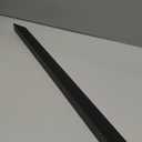 Slide-in Range Rear Filler Kit Black, Universal Triangular Fill Strip, Top Trim Kit Between Stove and Wall for Whirlpool & Most Brand, Aluminum Gap Cover, 30" Long