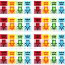 600 Pcs Sign Here Stickers Colored Tabs Adhesive Tabs Sign Post Here Flags Index Card Pockets Storage Bin Labels Documents Notebooks Home Office School Supplies 4.71  2.25 Inches