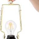 Mornajina 7 8 9 10 inch Lamp Shade Harp Holder, Adjustable Lamp Harps and Finals, Fit both Standard Lamp Rod and E26 E27 Light Base UNO Fitter Adapter Converter Finial Set (Gold)