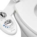 LUXE Bidet NEO 120 - Self-Cleaning Nozzle, Fresh Water Non-Electric Bidet Attachment for Toilet Seat, Adjustable Water Pressure, Rear Wash (White)