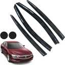 Rain Guards for Buick Lacrosse 2010-2016, Tape-on Side Window Deflectors for Buick Lacrosse, Window Visors for Buick Cars, Car Accessories 4 Rain Guards 2 Car Coasters