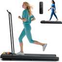 NAYSAYE Walking Pad with Handle Bar, Walking Pad Treadmill with Incline, Walking Treadmills for Home with Screen, 2 in 1 Portable Under Desk Treadmill for Home, Remote Control, Smart App (Black)