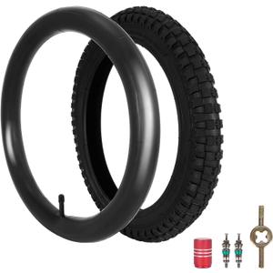 RUTU 16x2.4 Tire and Inner Tube Set, 16 Inch Bike Tires for Dirt Bike Kids Bicycles, 64-305 Tire Compatible with MX500 MX650, 16x2.40