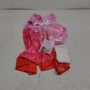 7 Pcs Pink Rise Costume for Girls Red Princess Dress with Wig (8-9 Years)