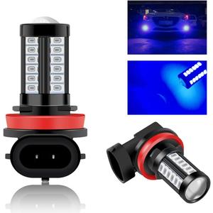 Teguangmei H11 H8 LED Fog Light Bulbs Blue, Super Bright 33-SMD LED Bulbs Replacement for Car Truck Daytime Running Light DRL Fog Light 12V, 2Pcs