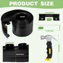 FoldTier 8 Inch Tall 33ft Garden Landscape Kit with Hammer Plastic Edging Border Border Flower Bed Borders for Garden Lawn Flower Beds Grass Yard