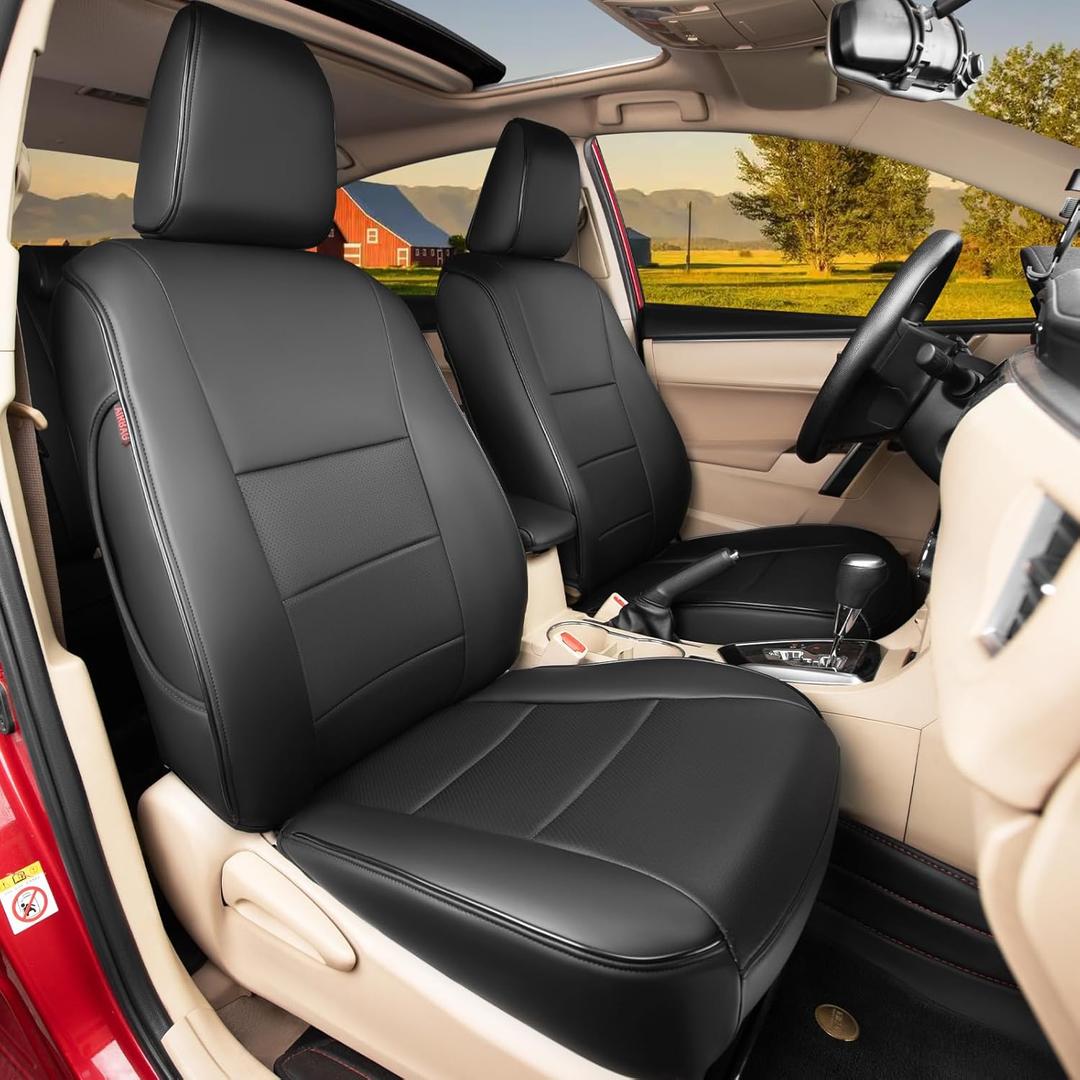 HKZ Customized Special seat Cover for Toyota Corolla (Black, 2023-2026 Corolla L LE (Non-Hybrid))