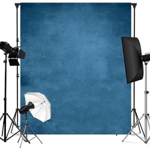 5x7ft Vintage Blue Backdrop for Photography Blue Photo Backdrop Portrait Photo Studio Prop Background for Photoshoot Photo Parties Video Studio Backdrops Prop