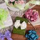 4 x Cream 2.5 Inch 25 Yards Satin Wired Ribbon for Gift Wrapping,Bows Making,Home Decor,Wreaths,Garland,Crafts,Christmas Tree Bows (Ivory)