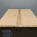 RIZZARI Large Cat Litter Box: Dark Gray Semi-Enclosed Stainless Steel Litter Box with Raised Edges - Anti-Leakage Odorless - Litter Pan for Small to Large Sized Cats in Bedroom Living Room