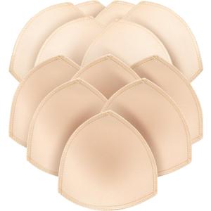 6 Pairs Bra Pads Inserts Push up,Removable Sports Breast Enhancers Inserts,Sew in Bra Cups for Swimsuits