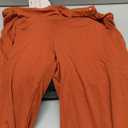 3 Pack Women's Maternity Pants Maternity Jogger Sweatpants Over The Belly Stretchy Pregnancy Pants with Pockets (Medium, Pumpkin, Dark Brown, Black)