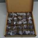 Skyflame 2-Inch Ceramic Fire Balls, 25PCS Round Fire Pit Balls for Indoor and Outdoor Fire Bowl Fireplace DIY Accessory, Black