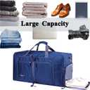 Woogwin Travel Duffel Bag Large Foldable Waterproof Overnight Bag for Beach Swim Bags Pool Sports Gym