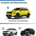 FengYu 300lbs Lockable Roof Rack Cross Bars Compatible with Kia Sorento X-Line & X-Pro 2021-2026 (with Raised Side Rails), Aluminum Roof Rails Cargo Bars Rooftop Black Carrier Luggage