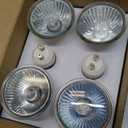 Vinaco Halogen GU10+C 120V 50W Long Lasting, Candle Warmer lamp Bulb 50 watt Warm White 2800K, Dimmable 50watt MR16 with Glass Cover for Track Lighting, Range Hood, Pack of 6