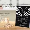 Don't Say Baby Baby Shower Game,Halloween Gothic Baby Shower Decorations,Mini Clothespins for Baby Shower,Neutral Baby Shower Decorations,Little Cutie Baby Shower,1 Sign & 50 Mini Clothespins Set-B4