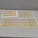 12 shits 2 Inch A-Z Flock Letters Transfer Letters for Graduation Cap Toppers
