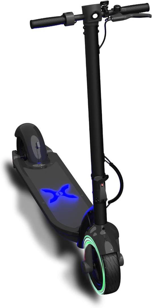 Hover-1 Alpha 2.0 Foldable Electric Scooter with 450W Brushless Motor, 18 mph Max Speed, 10 Air-Filled Tires and 12 Mile Range (Black)