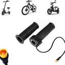Universal E-Bike Twist Throttle Grip - 22.2mm Waterproof Handlebar Speed Controller for Electric Bicycle, Scooter, Motorcycle (12V-72V Compatible)