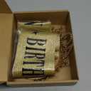 40th Birthday Crown and Sash for Women, 40 Tiara Headband, Black Gold 40th Birthday Decorations Gifts Favors for Female Friends Sister Daughter Wife Mom