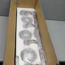 Chrome Bathroom Light - 4 Lights, Crystal Finish, Perfect for Over Mirror Vanity