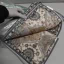 Lahome Moroccan Trellis Area Rug, 2x3 Entryway Rug Non-Slip Washable Indoor Door Mat, Small Oriental Accent Throw Carpet for Bedroom Kitchen Entry Bathroom, Grey (02-grey/Multi)