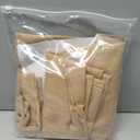 Farmhouse Kitchen Curtains 30 Inch Length for Small Bedroom Back Tab Pocket Light Airy Breathable Linen Cafe Tiers Neutral Earth Semi Transparent Short Half Window Curtain for Bathroom 30x30 Tan Brown