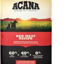 ACANA Grain Free Dry Dog Food Red Meat Recipe 25lb Bag (25 Pound (Pack of 1)) (BB: 11/04/2027)