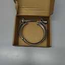 3 inch V Band Clamp, Exhaust V Band Clamp 3 inch with Male Female Flanges 304 Stainless Steel(1pcs).