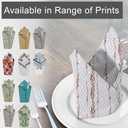 RUVANTI Cloth Napkins Set of 12 Cotton 100%, 18x18 Inches Napkins Cloth Washable, Soft, Absorbent. Cotton Napkins for Parties, Christmas, Thanksgiving, Weddings, Dinner Napkins Cloth - Wheatable