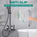 2 Pack 16 Inch Grab Bars for Bathtubs and Showers, Safety Bathroom Shower Grab Bars for Seniors Holds up to 500LBs, Handicap Grab Bars Stainless Steel, Anti Slip Shower Handle for Wall, Elderly