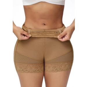 SHAPSHE Butt Lifting Shapewear for Women Tummy Control Body Shaper Shorts Slimmer Flat Tummy Butt Shaper Panties (Medium, Coffee Color)