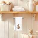 Bunny Vintage Nursery Decor, Bunnies Kitchen Dish Towels for Home Bathrooom Decor, Cottagecore Easter Rabbits Hand Towels for Home Decor, Gifts for Rabbit Lovers, 16x24 Inch