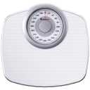 Adamson A25 Scales for Body Weight - Up to 400 LB - 5.3" Dial on 12.4" x 10.2" Platform - Anti-Skid Rubber Surface - High Precision Bathroom Scale Analog - Durable with 20-Year Assurance - Full White