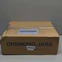 Mason Jars with Handle, 12 Pack 16oz Jar Drinking glasses lid and straw, Cups, Regular Mouth mugs for Iced Coffee, Smoothie, Airtight Lids Food Storage, clear