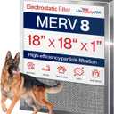 18x18x1 Electrostatic Air Filter, MERV 8, Washable, Reusable Furnace AC/HVAC Filter, Energy Saving, Easy to Clean, Long-Lasting by LifeSupplyUSA