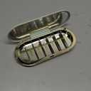 Dosey 7 Day Pill Compact Travel Pill Organizer - Pill Case with 7 Pill Compartments for Medicine Storage & Protection  Stylish & Elegant Medication Organizer with Mirror, Sage