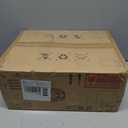 DLLT Caged Ceiling Fan with Lights: 26" Large Bladeless Fandelier with Light and Remote - Cement Industrial Chandelier Fan Light Semi Flush Mount Rustic Enclosed Fans Bedroom Dining Room Kitchen (White Gold)