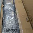 King Headboard Only, Headboard for King Size Bed with Storage, Upholstered Headboards with LED Lights & Charging Station, Attach Frame, Ideal for Bedroom/Dorm/Guest Room, Black, Faux Leather