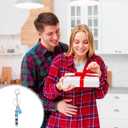 30 Pcs Beadable Keychains Bars with 30 Pcs Colorful Tassel Strips Bulk DIY Blank Beaded Keychain for Women Men DIY Crafting Pendant Jewelry Making