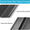 Cargo Cover Compatible with Toyota Venza 2024 2023 2022 2021 2020 Accessories Carbon Fiber Texture Retractable Trunk Cover Security Shield Luggage Privacy (Carbon Fiber Texture)